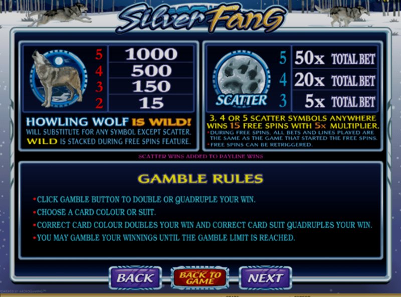 Play Silver Fang by Games Global at 1Win Casino