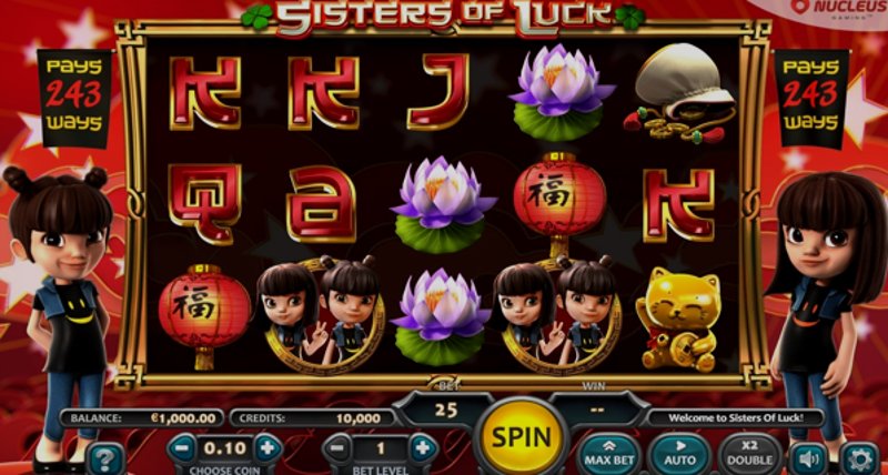 Play Sisters of Luck by Nucleus Gaming at 1Win Casino