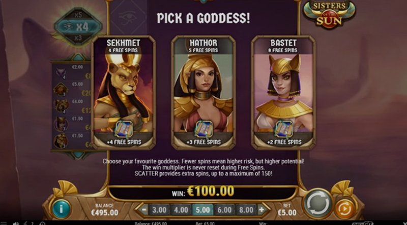 Play Sisters of The Sun by Playn Go at 1Win Casino