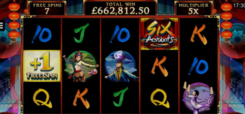 Play Acrobats by Kaga at 1Win Casino