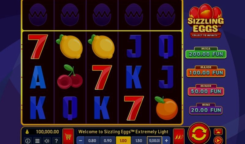 Play Sizzling Eggs by Wazdan at 1Win Casino