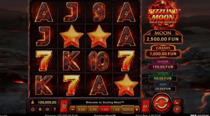 Play Sizzling Moon by Wazdan at 1Win Casino