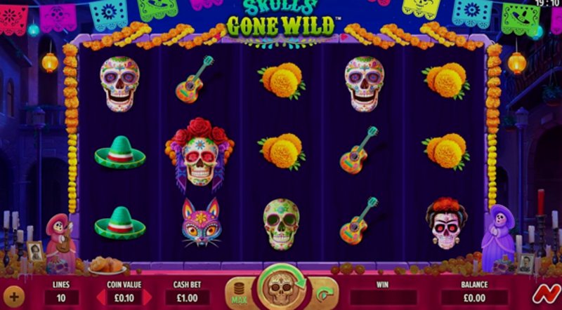 Play Skulls Gone Wild by Netgaming at 1Win Casino