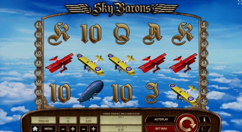 Play Sky Barons by Tomhorn at 1Win Casino