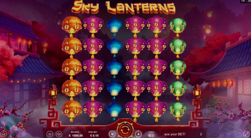 Play Sky Lanterns by Thunderspin at 1Win Casino