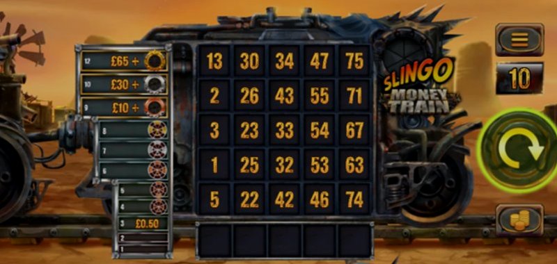 Play Slingo Money Train by Slingo at 1Win Casino