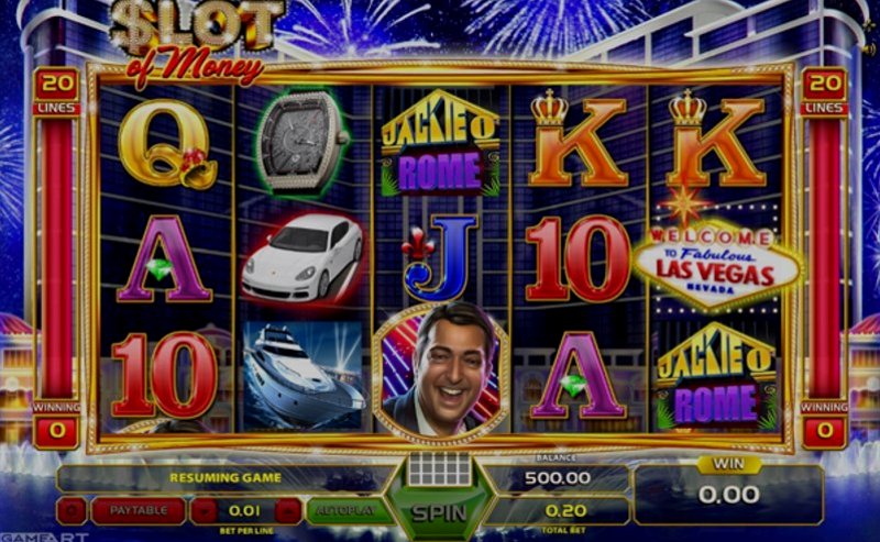 Play Slot Of Money by Gameart at 1Win Casino