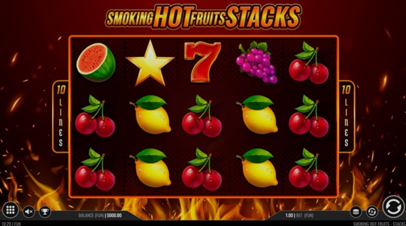 Play Smoking Hot Fruits Stacks by 1x2gaming at 1Win Casino