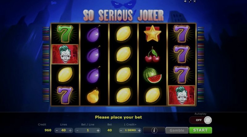 Play So Serious Joker by 5 Men Gaming at 1Win Casino