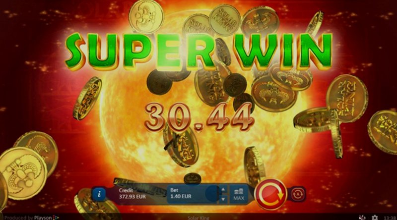 Play Solar King by Playson at 1Win Casino