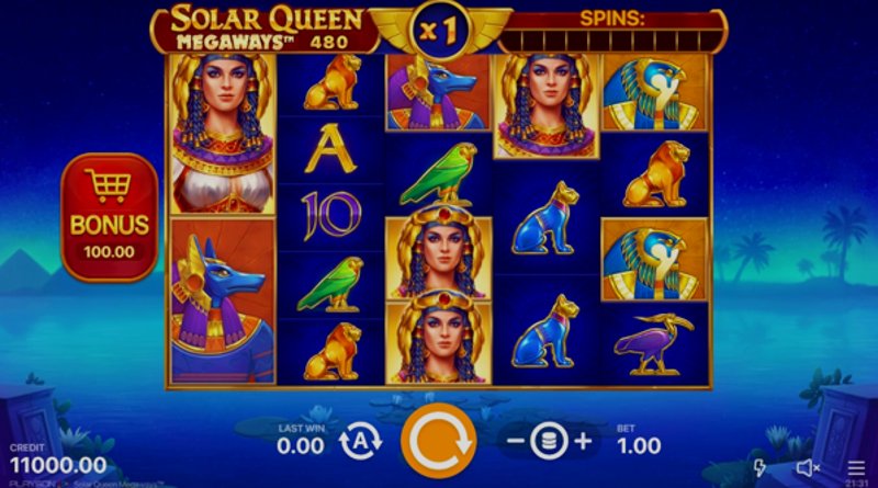 Play Solar Queen by Playson at 1Win Casino