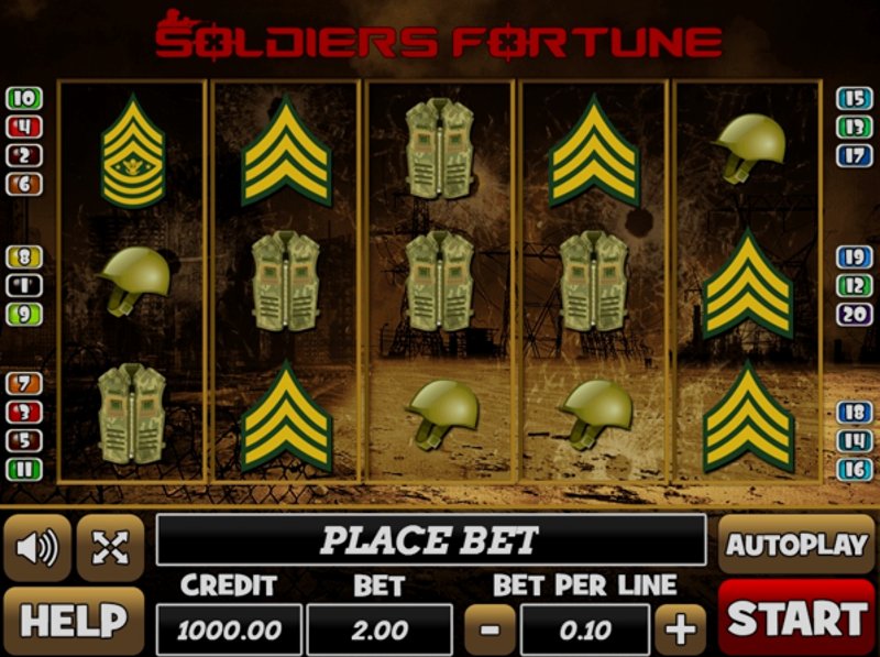 Play Soldiers Fortune by Play Pearls at 1Win Casino