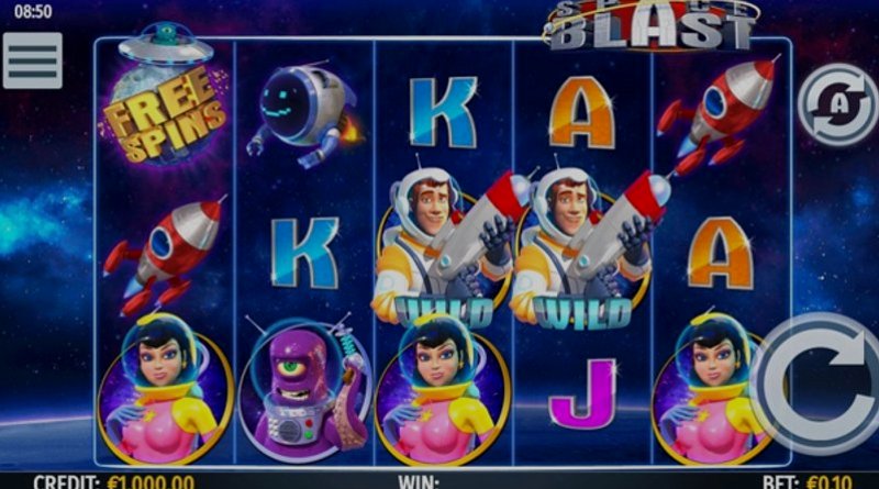 Play Space Blast by Worldmatch at 1Win Casino