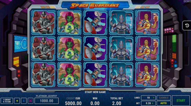 Play Space Guardians by Fazi at 1Win Casino