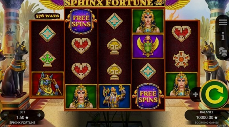 Play Sphinx Fortune by Booming at 1Win Casino