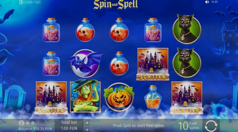 Play Spin and Spell by Bgaming at 1Win Casino