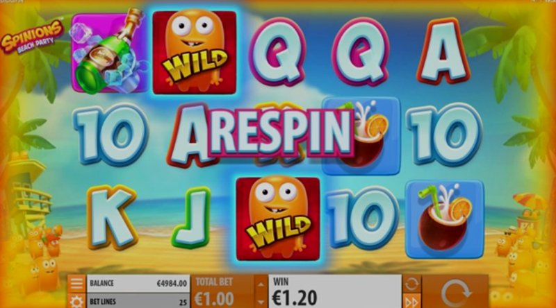 Play Spinions Beach Party by Quickspin at 1Win Casino