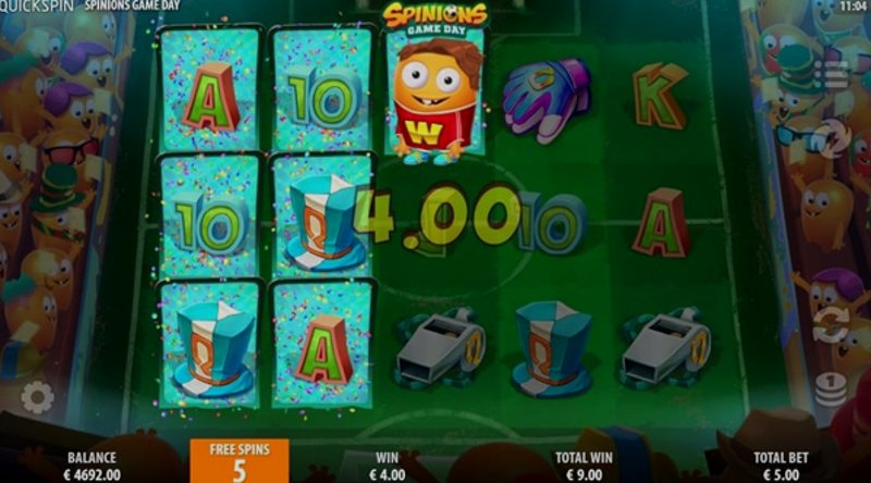 Play Spinions Game Day by Quickspin at 1Win Casino