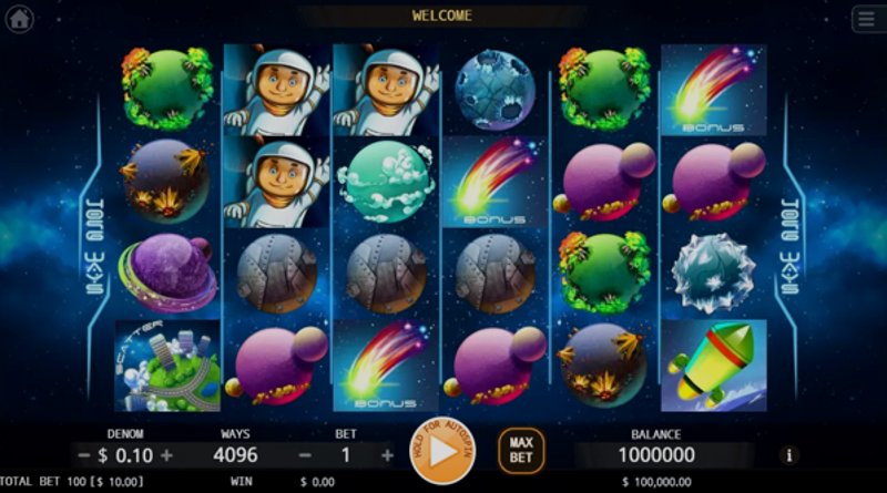 Play Spinning In Space by Kagaming at 1Win Casino