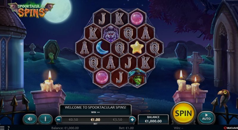 Play Spooktacular Spins by Nucleus Gaming at 1Win Casino