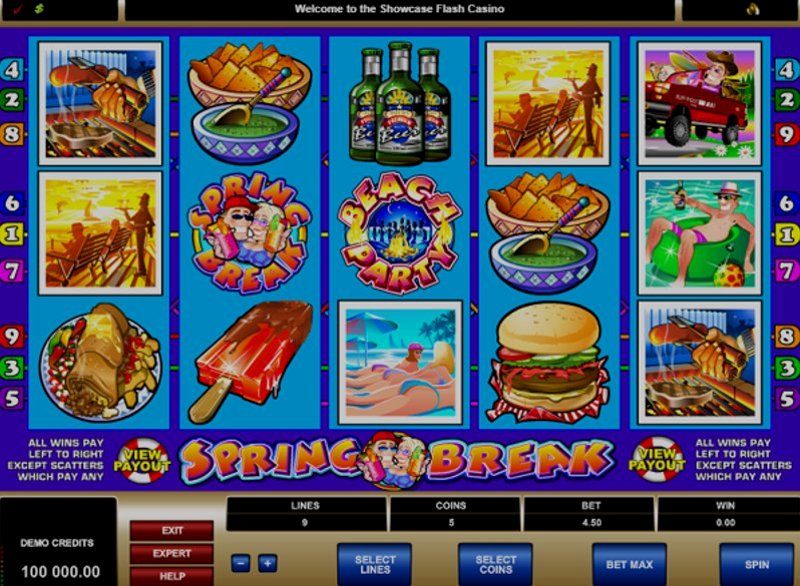 Play Spring Break by Microgaming at 1Win Casino