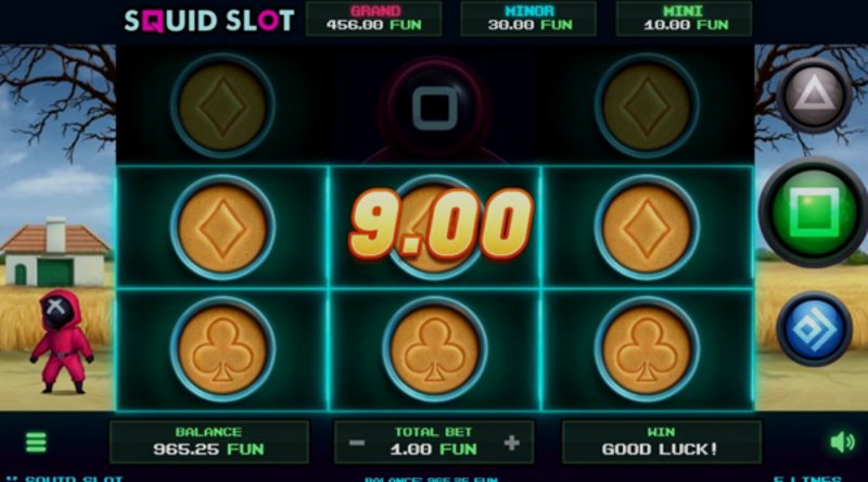 Play Squid Slot by Netgame at 1Win Casino