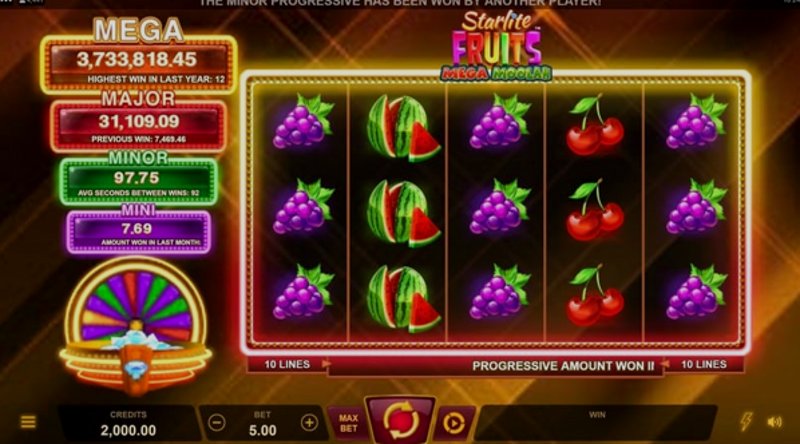 Play Starlite Fruits by Microgaming at 1Win Casino