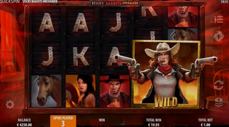 Play Sticky Bandits Unchained by Quickspin at 1Win Casino