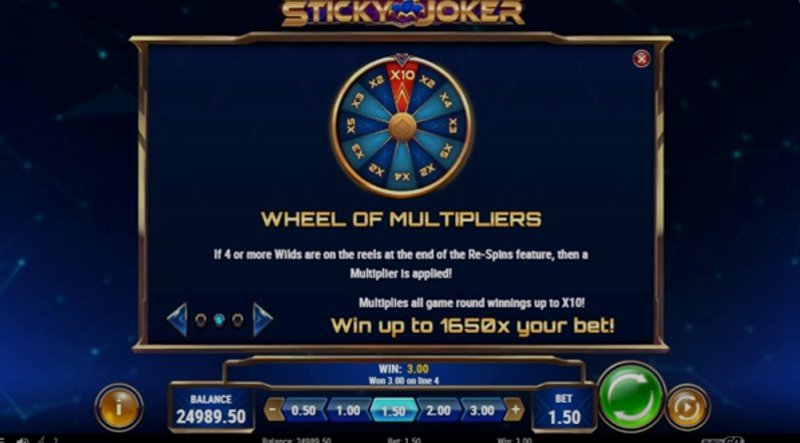 Play Sticky Joker by Playn Go at 1Win Casino