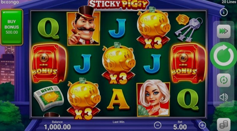 Play Sticky Piggy by 3 Oaks Gaming at 1Win Casino