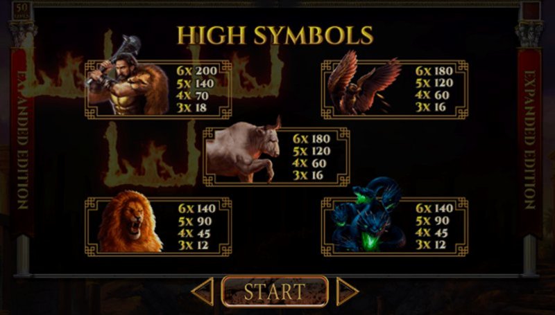 Play Story of Hercules by Spinomenal at 1Win Casino