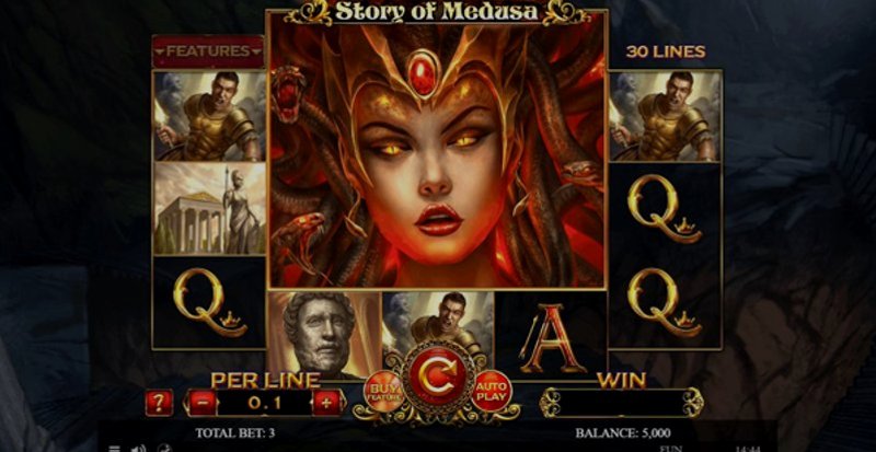 Play Story Of Medusa by Spinomenal at 1Win Casino