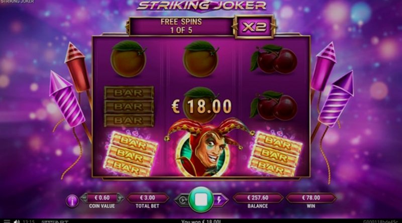 Play Striking Joker by Gameart at 1Win Casino