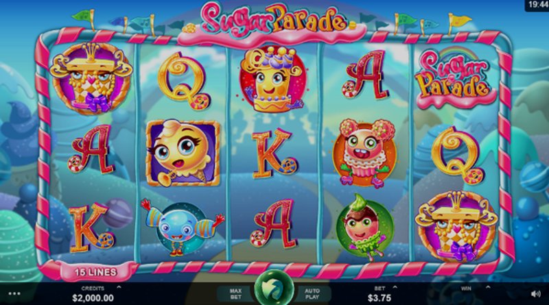 Play Sugar Parade by Microgaming at 1Win Casino