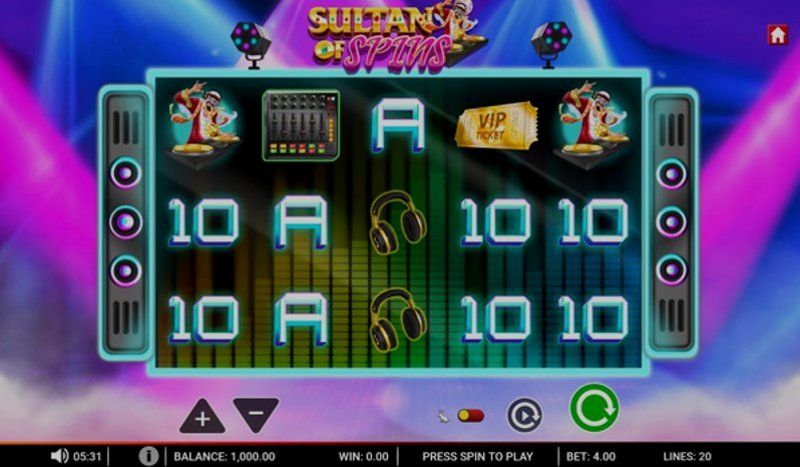 Play Sultan Of Spins by Genii at 1Win Casino