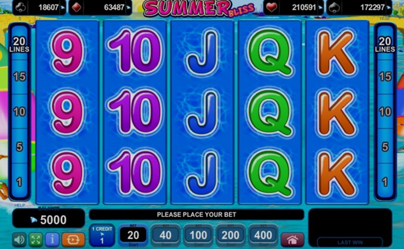 Play Summer Bliss by Amusnet at 1Win Casino