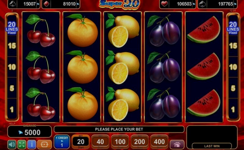 Play Super 20 by Amusnet at 1Win Casino