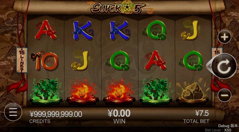 Play Super 5 by Cq9 at 1Win Casino