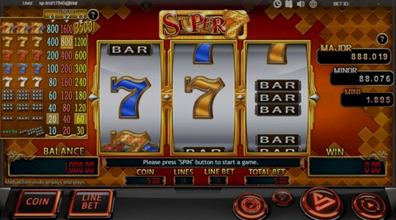 Play Super 7 by Simpleplay at 1Win Casino