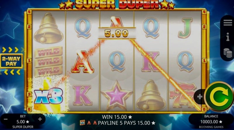 Play Super Duper by Booming at 1Win Casino