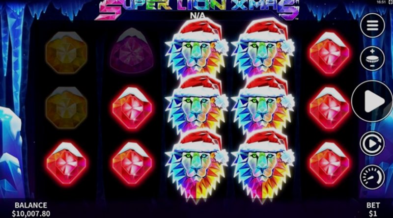 Play Super Lion Xmas by Skywind at 1Win Casino