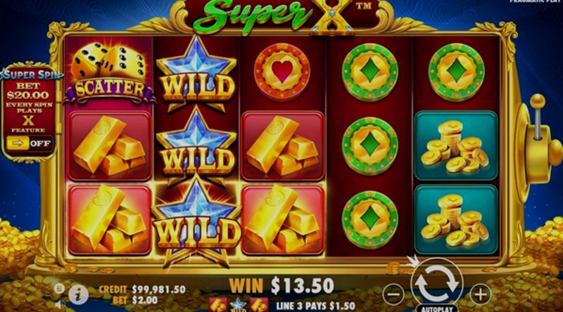 Play Super X by Pragmatic at 1Win Casino