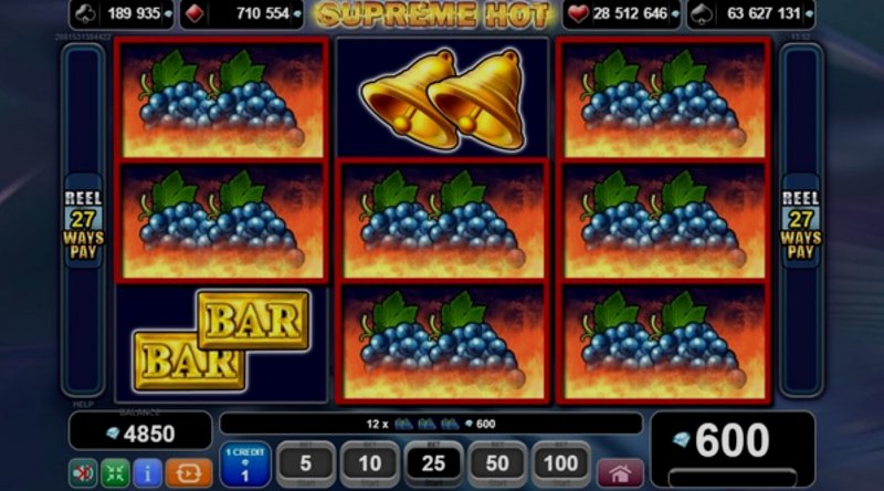 Play Supreme Hot by Amusnet Interactive at 1Win Casino