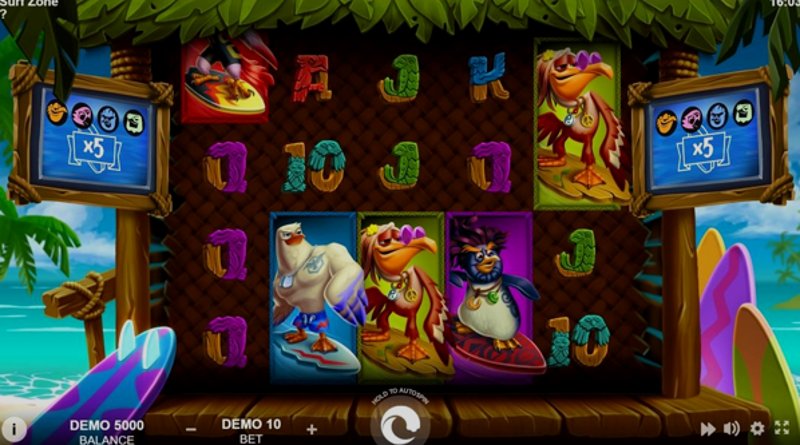 Play Surf Zone by Evoplay at 1Win Casino