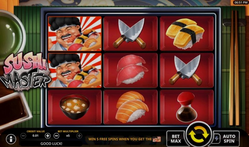 Play Sushi Master by Swintt at 1Win Casino