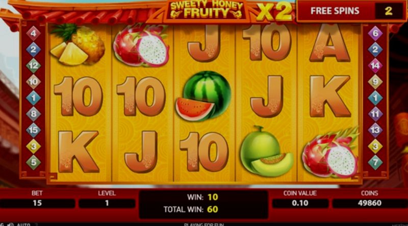 Play Sweety Honey Fruity by Netent at 1Win Casino