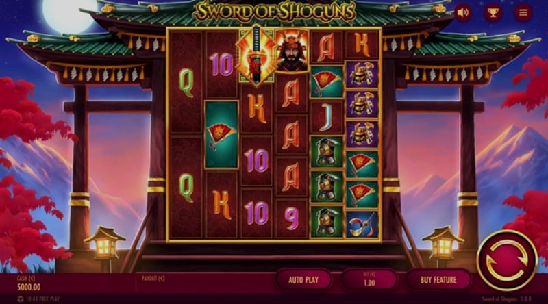 Play Sword of Shoguns by Thunderkick at 1Win Casino