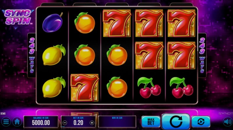 Play Sync Spin by Synot at 1Win Casino