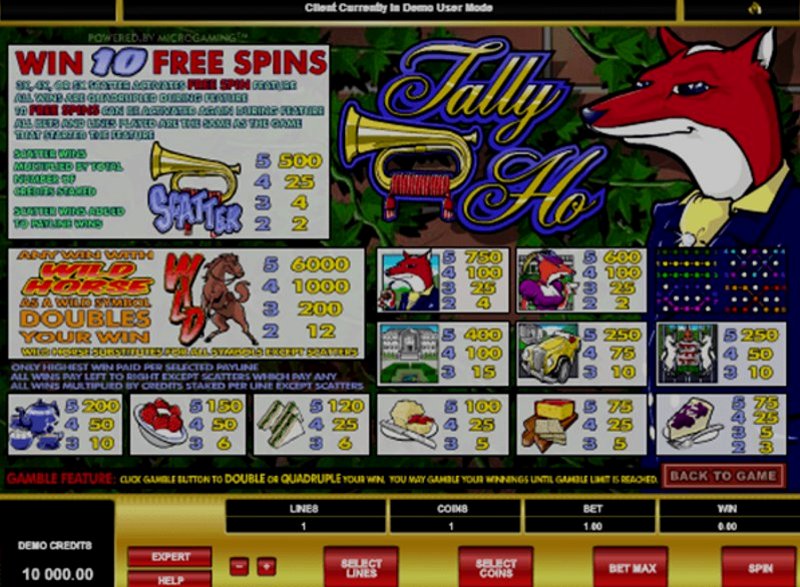 Play Tally Ho by Games Global at 1Win Casino