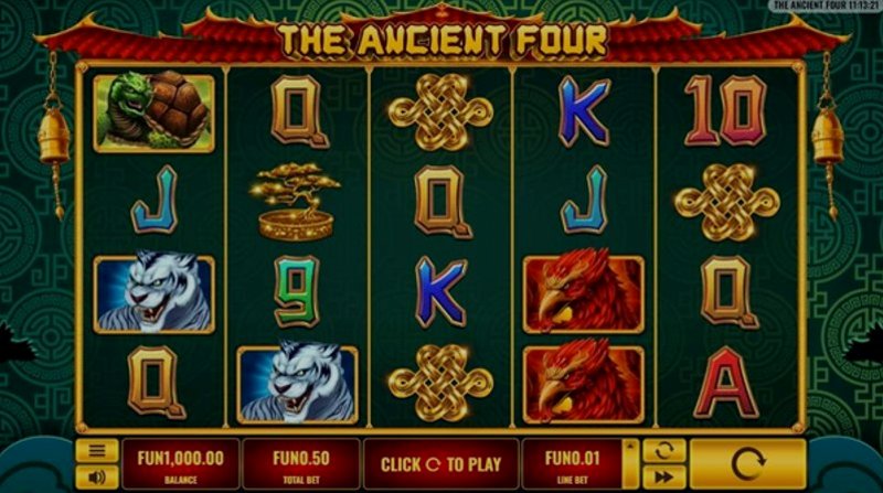 Play The Ancient Four by Platipus at 1Win Casino